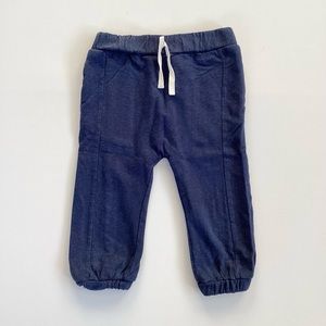 Monica + Andy Organic Navy Cropped Joggers